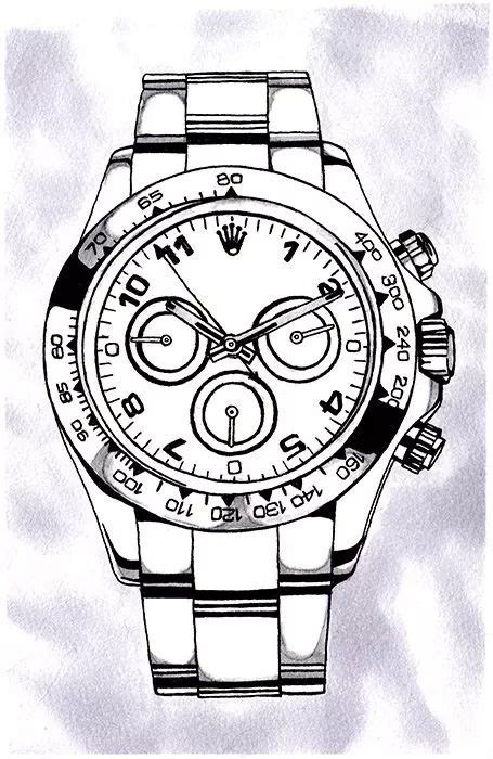 drawing rolex on arm|sketch with rolex.